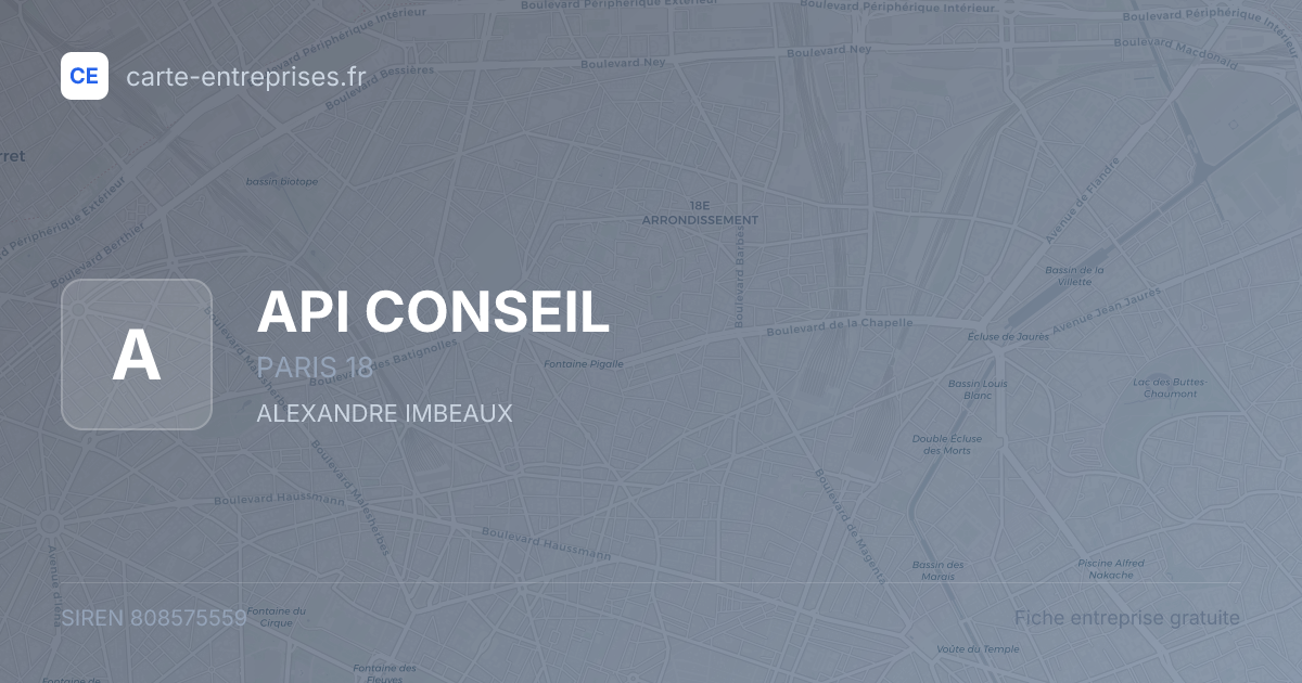 API CONSEIL — 808575559 — fiche entreprise