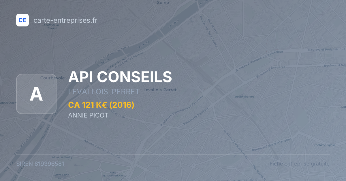 API CONSEILS — 819396581 — fiche entreprise