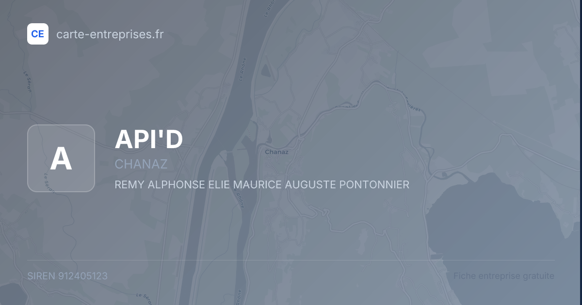 API'D — 912405123 — fiche entreprise