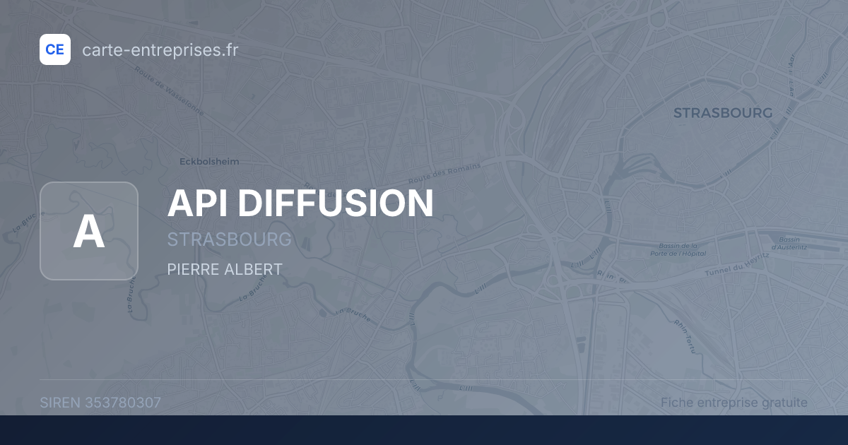 API DIFFUSION — 353780307 — fiche entreprise
