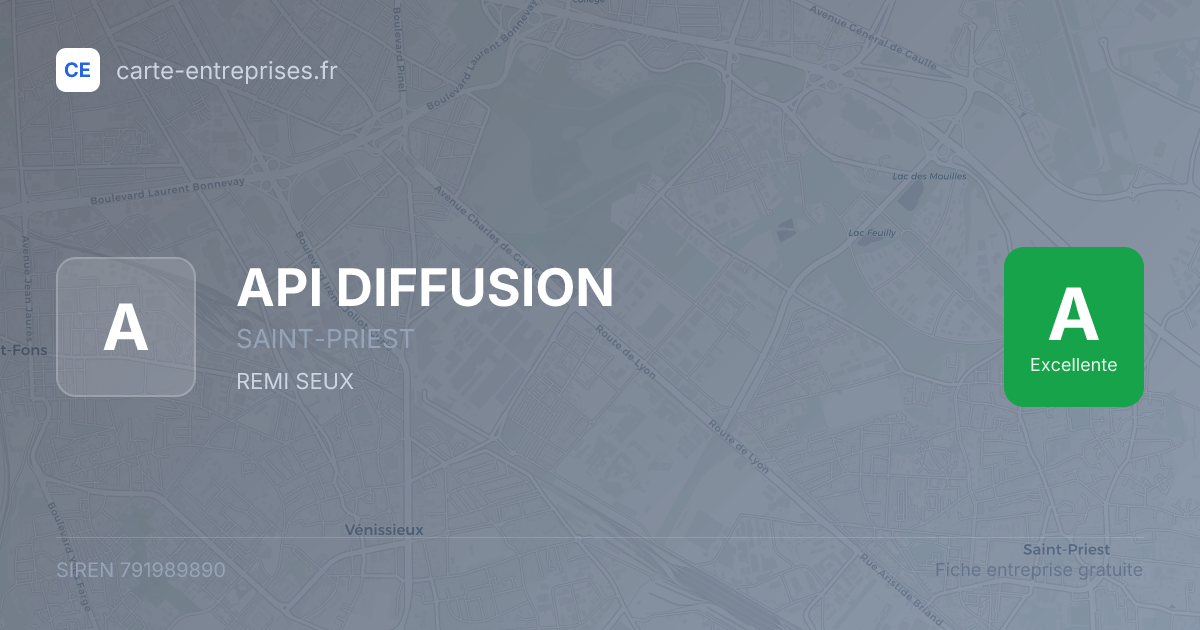 API DIFFUSION — 791989890 — fiche entreprise