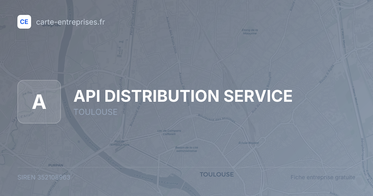 API DISTRIBUTION SERVICE — 352108963 — fiche entreprise