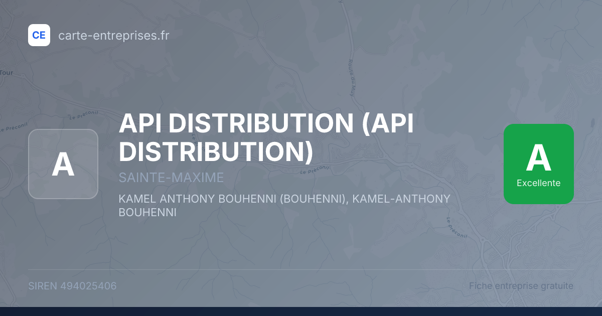 API DISTRIBUTION — 494025406 — fiche entreprise