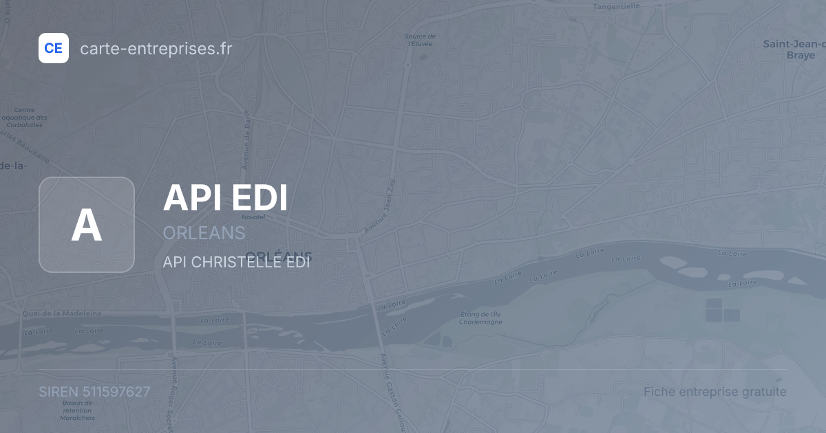 API EDI — 511597627 — fiche entreprise