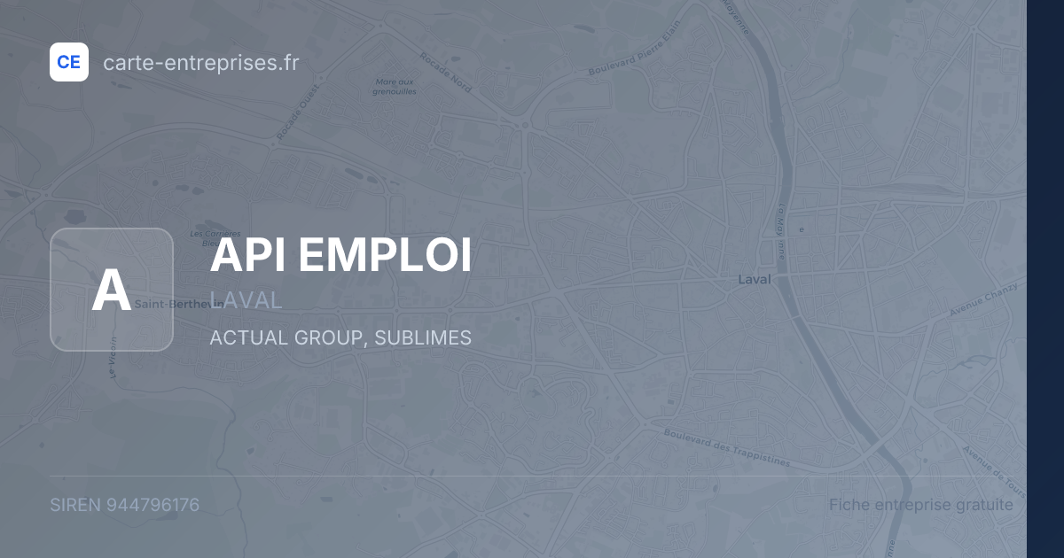 API EMPLOI — 944796176 — fiche entreprise