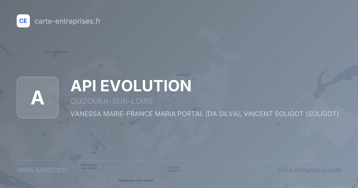API EVOLUTION — 520652835 — fiche entreprise