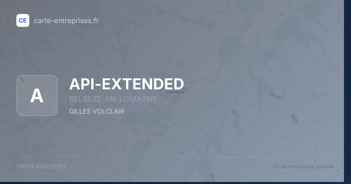 API-EXTENDED — 450733951 — fiche entreprise