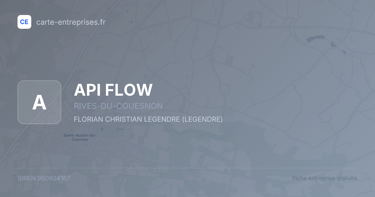 API FLOW — 950924167 — fiche entreprise