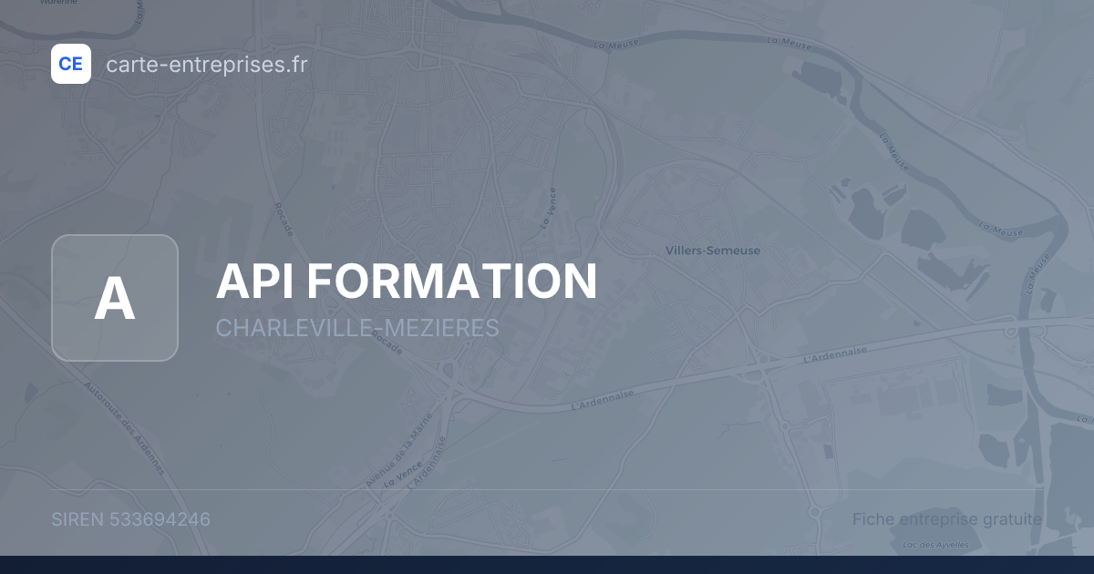API FORMATION — 533694246 — fiche entreprise
