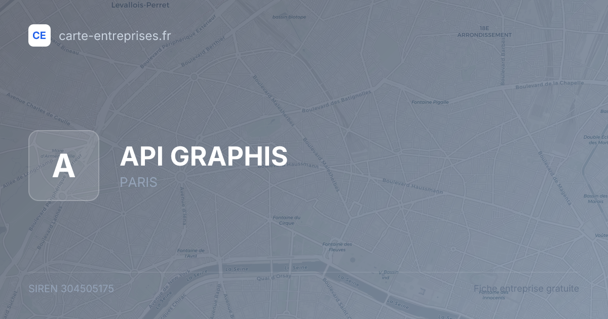 API GRAPHIS — 304505175 — fiche entreprise