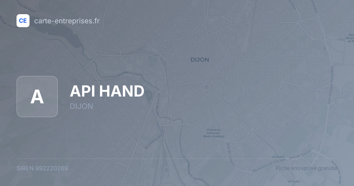 API HAND — 992220269 — fiche entreprise