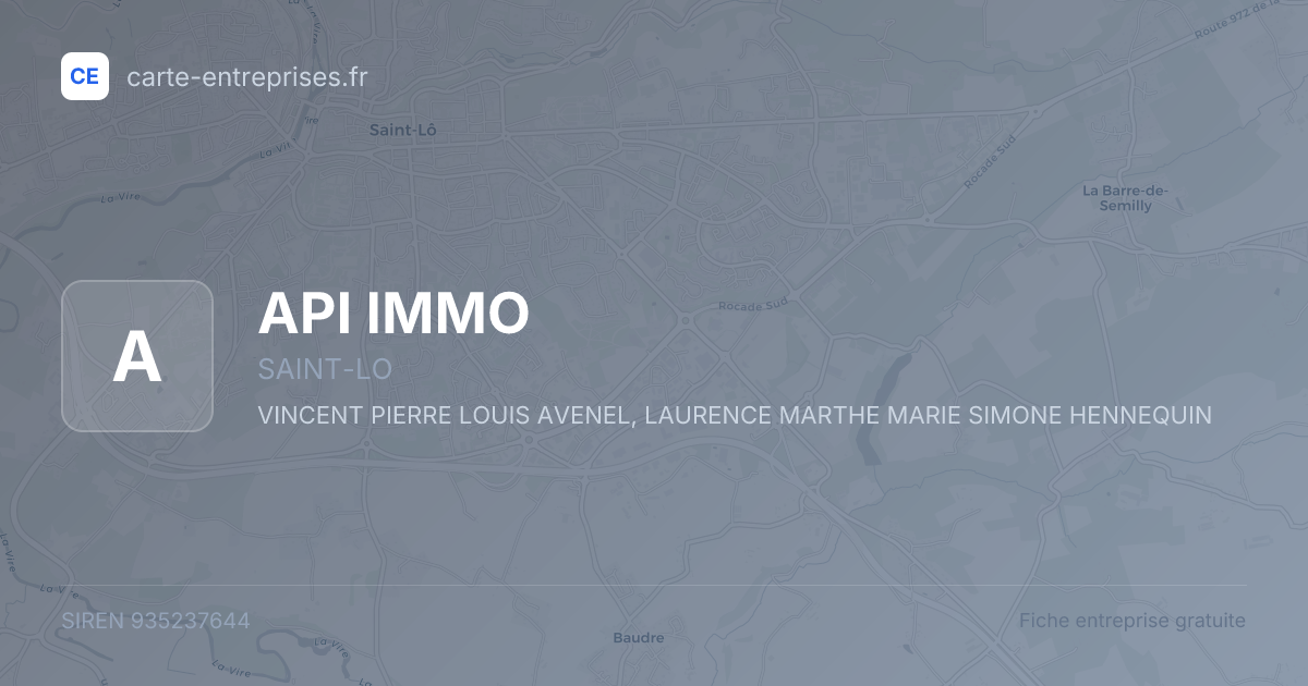 API IMMO — 935237644 — fiche entreprise