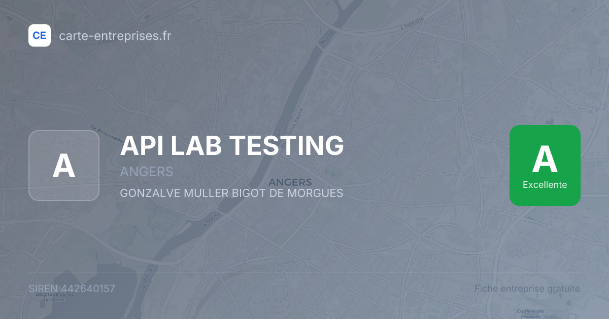 API LAB TESTING — 442640157 — fiche entreprise