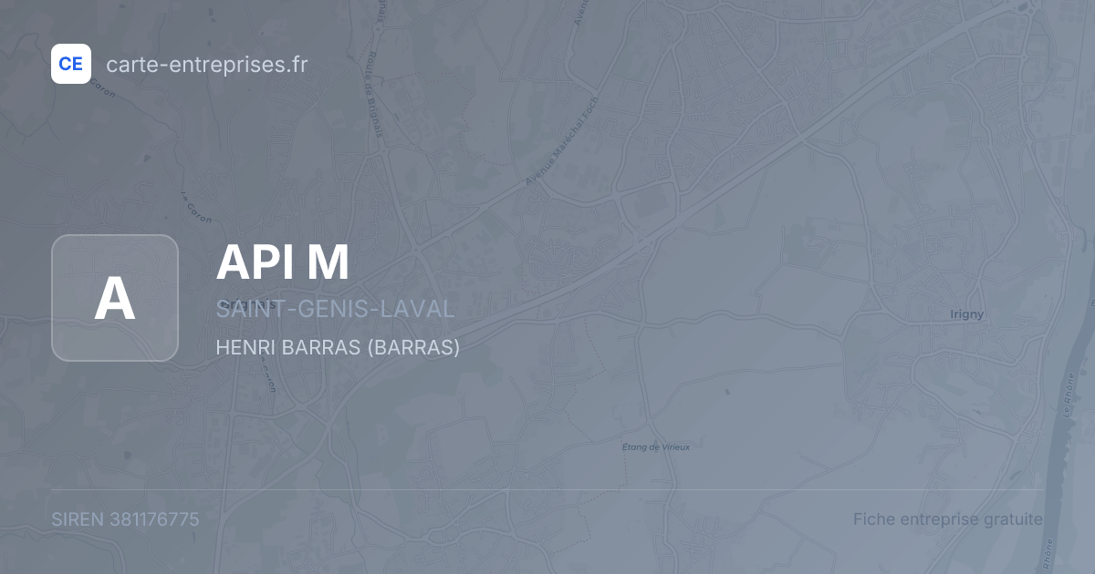 API M — 381176775 — fiche entreprise