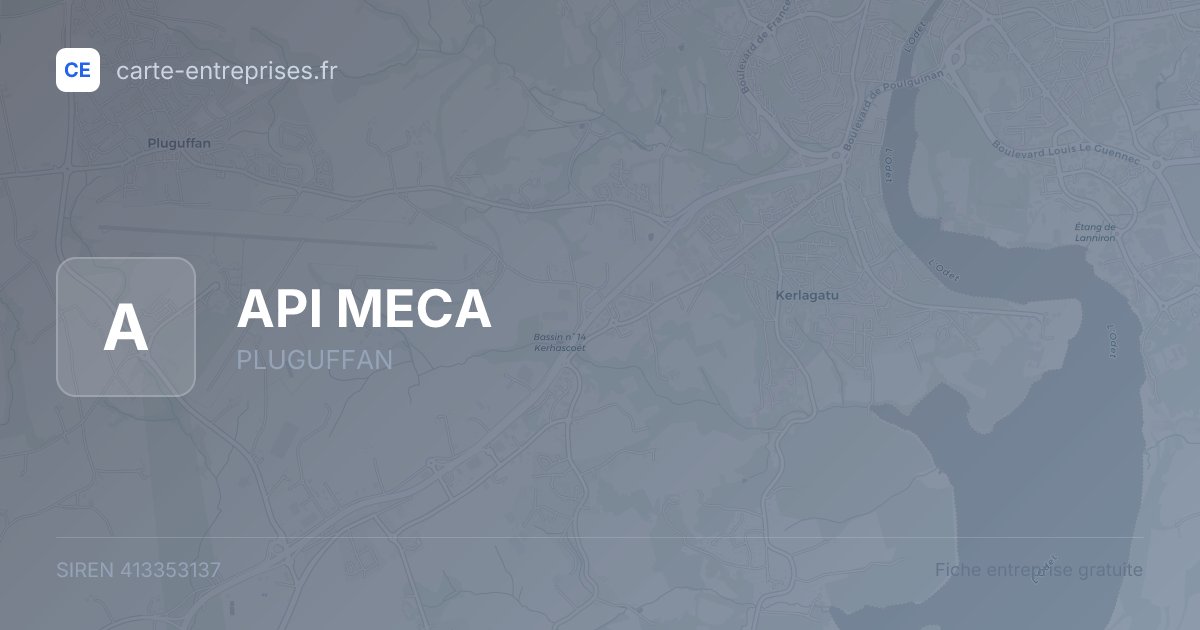API MECA — 413353137 — fiche entreprise