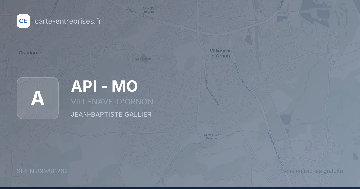 API - MO — 899881262 — fiche entreprise