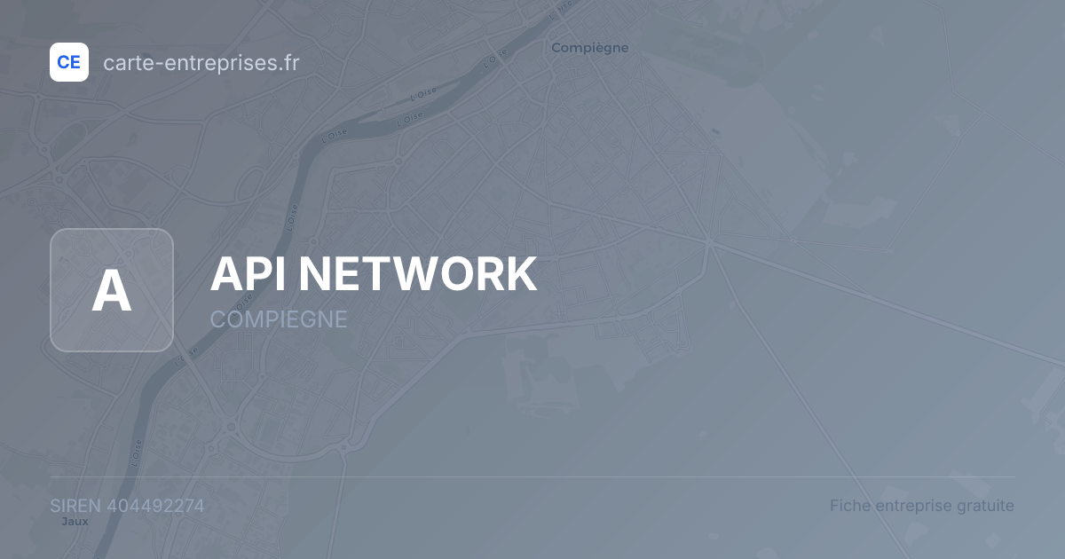 API NETWORK — 404492274 — fiche entreprise