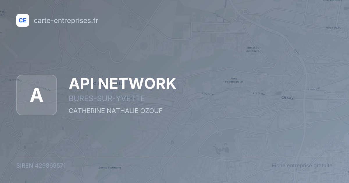API NETWORK — 429869571 — fiche entreprise