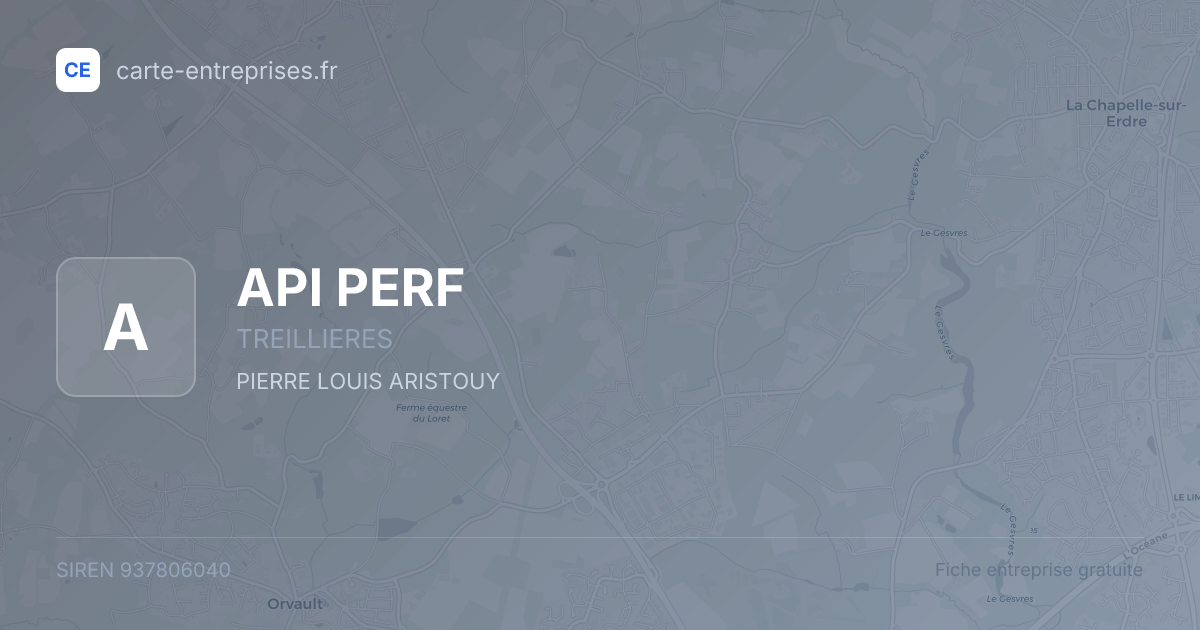 API PERF — 937806040 — fiche entreprise