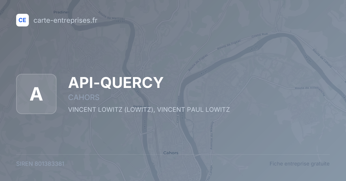 API-QUERCY — 801383381 — fiche entreprise