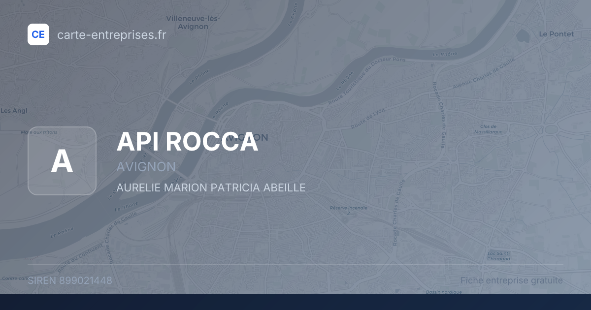 API ROCCA — 899021448 — fiche entreprise