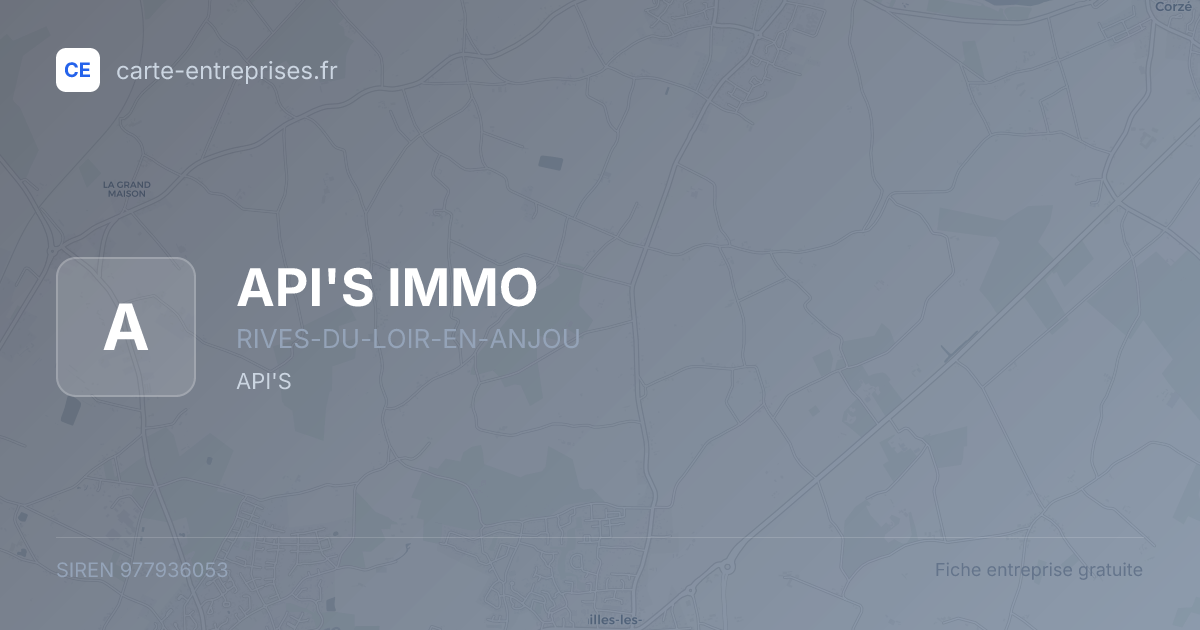 API'S IMMO — 977936053 — fiche entreprise