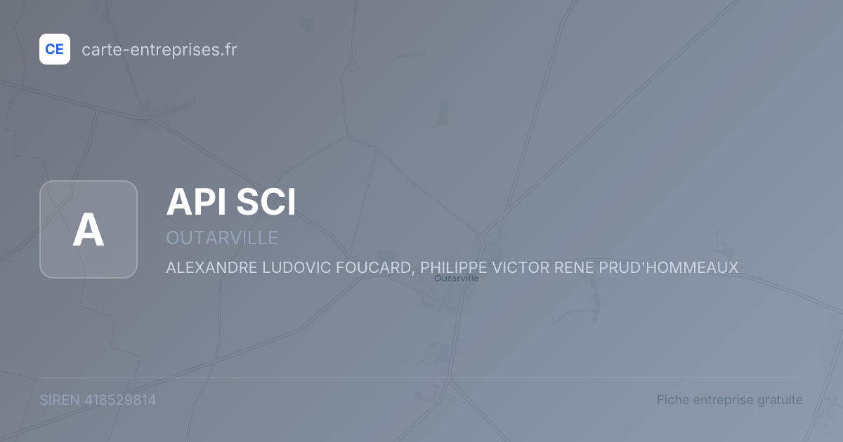 API SCI — 418529814 — fiche entreprise