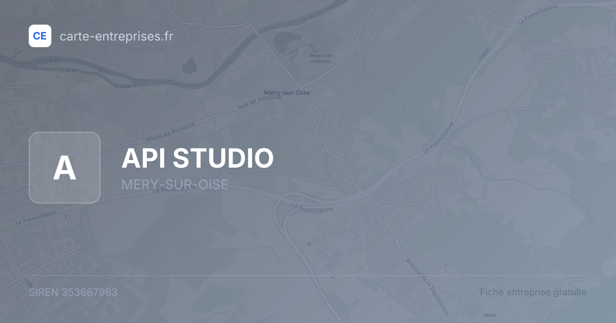 API STUDIO — 353667983 — fiche entreprise