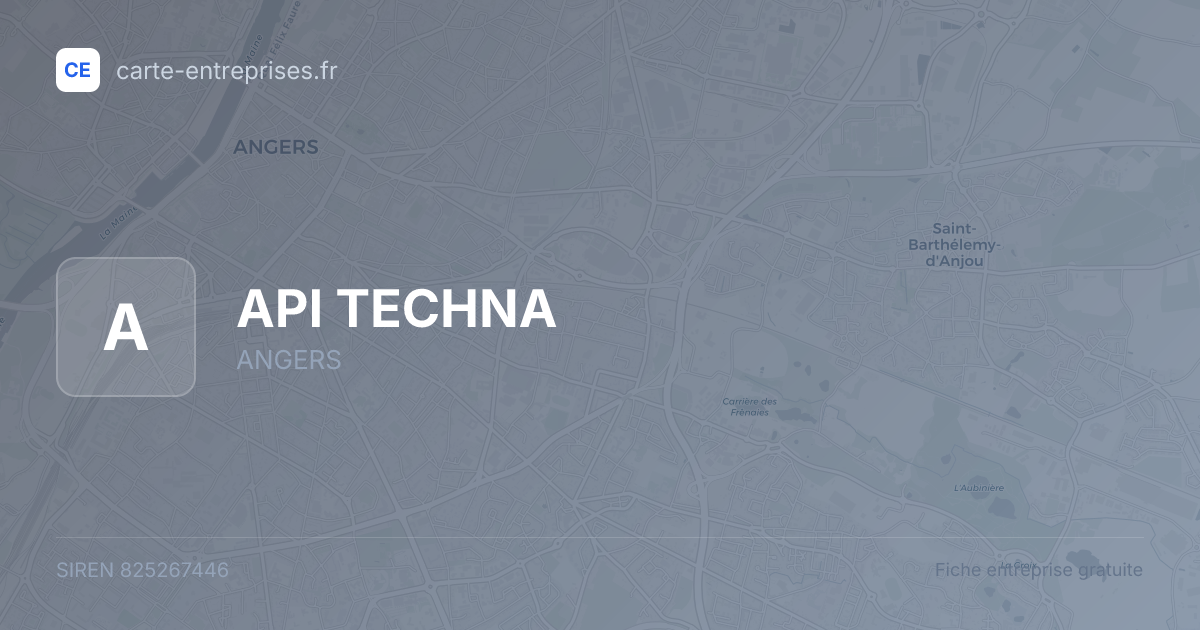 API TECHNA — 825267446 — fiche entreprise