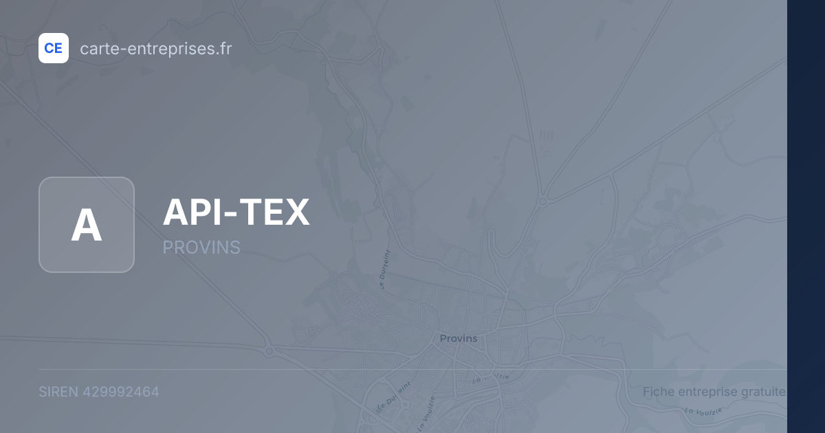 API-TEX — 429992464 — fiche entreprise