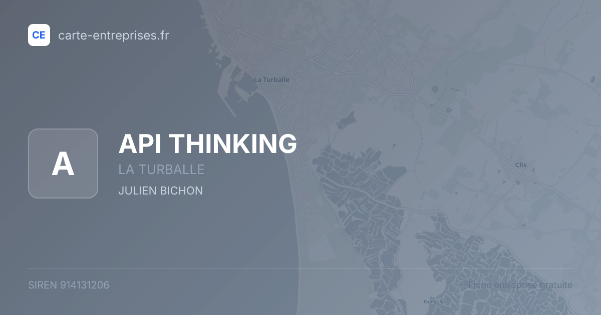 API THINKING — 914131206 — fiche entreprise