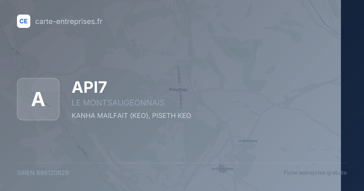 API7 — 898120829 — fiche entreprise