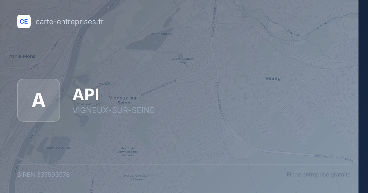 API — 337593578 — fiche entreprise