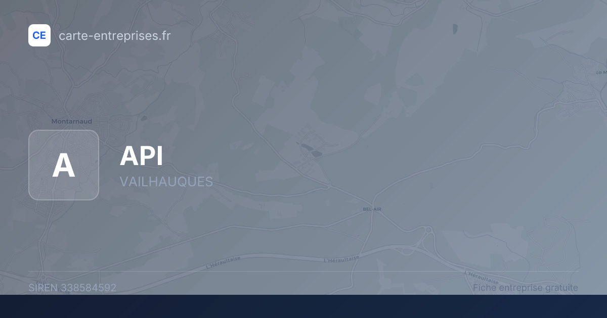 API — 338584592 — fiche entreprise