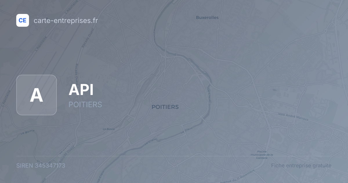 API — 345347173 — fiche entreprise