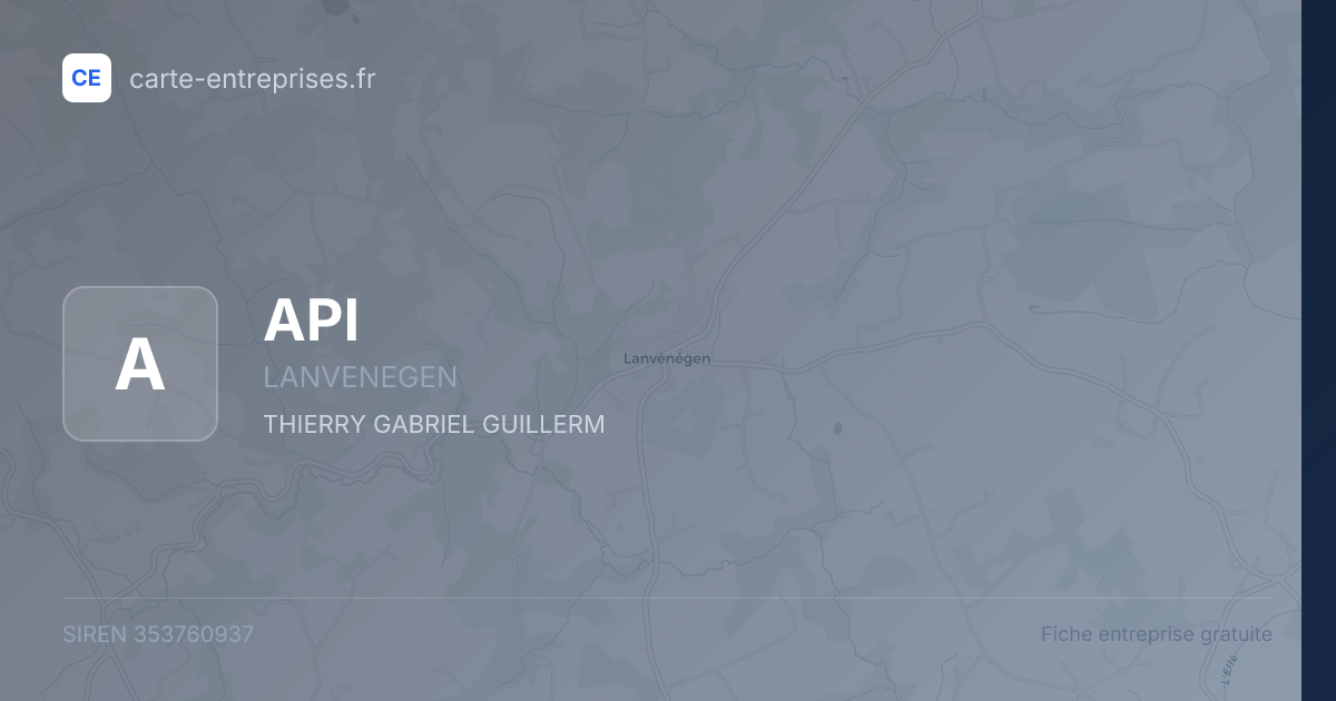API — 353760937 — fiche entreprise