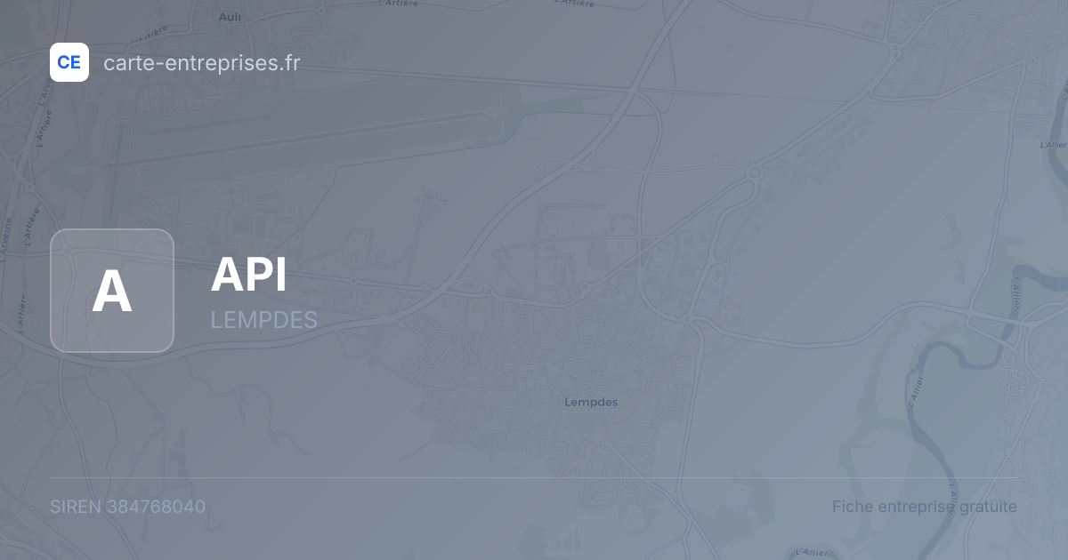 API — 384768040 — fiche entreprise