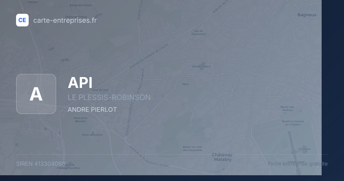 API — 413304098 — fiche entreprise