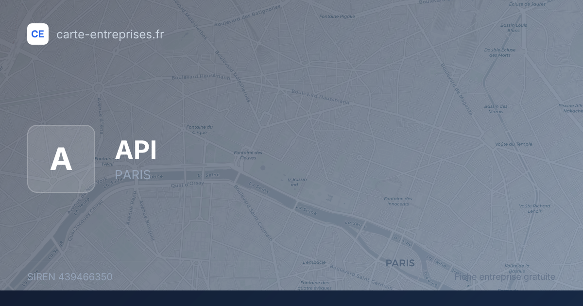 API — 439466350 — fiche entreprise