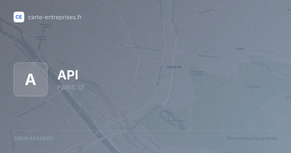 API — 441148103 — fiche entreprise