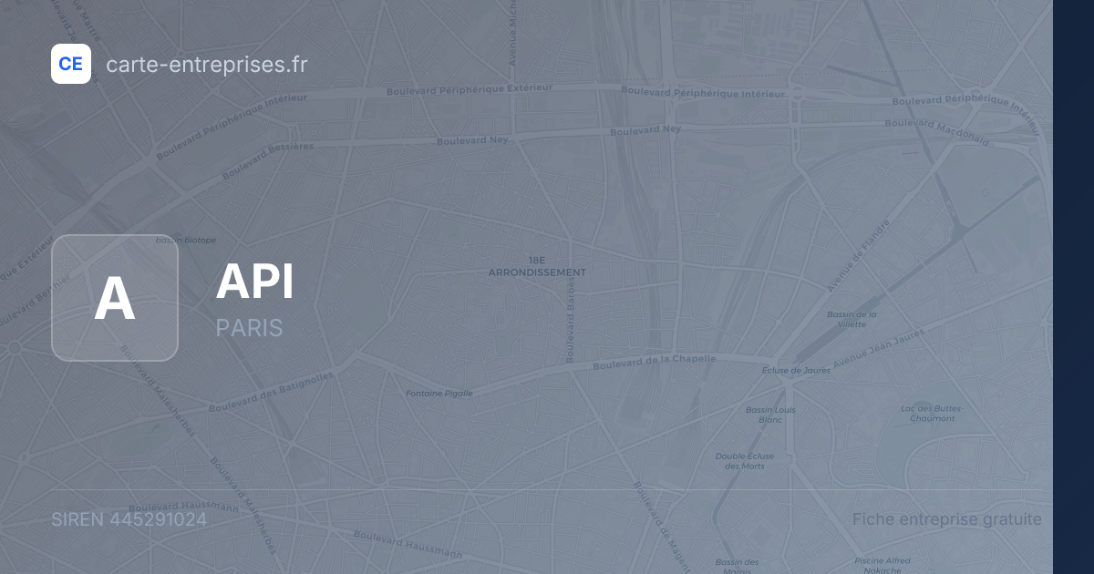 API — 445291024 — fiche entreprise