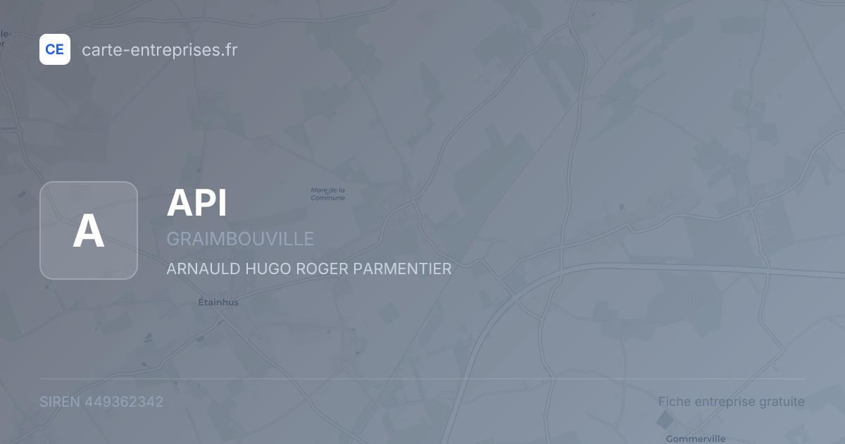 API — 449362342 — fiche entreprise