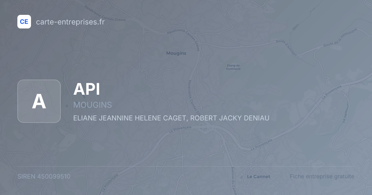 API — 450099510 — fiche entreprise