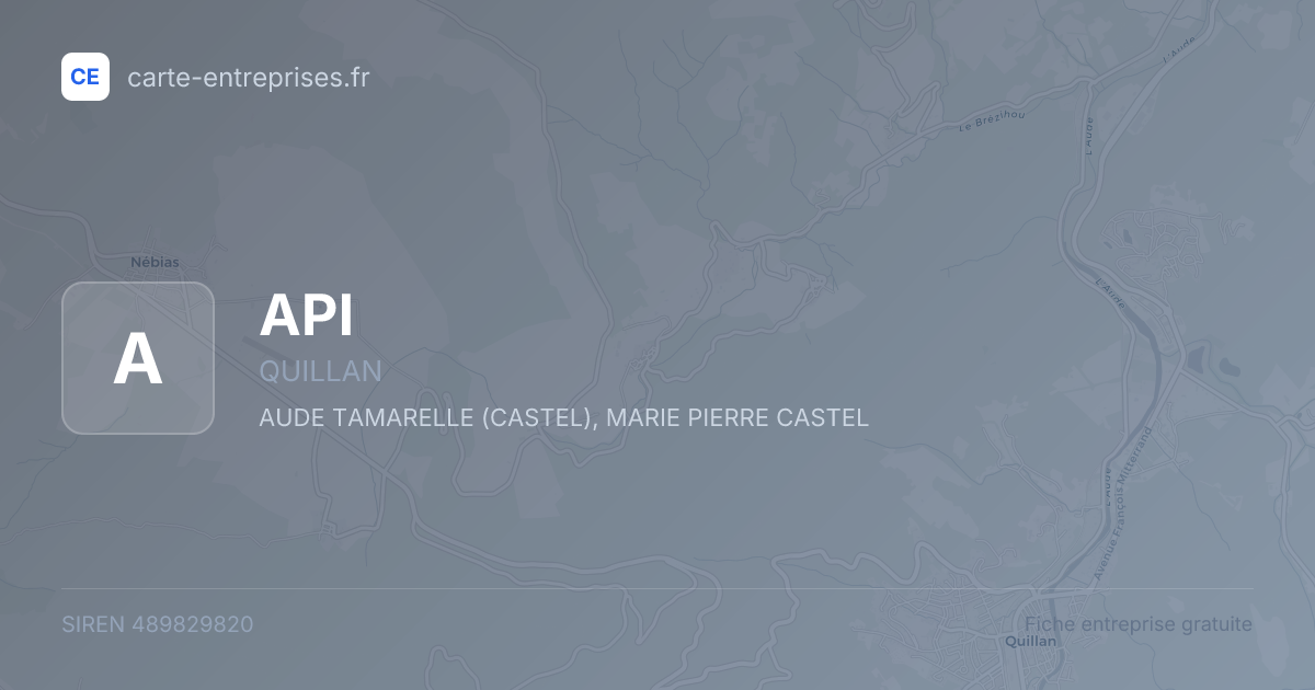 API — 489829820 — fiche entreprise