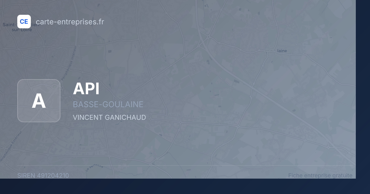 API — 491204210 — fiche entreprise