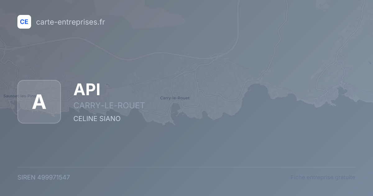 API — 499971547 — fiche entreprise