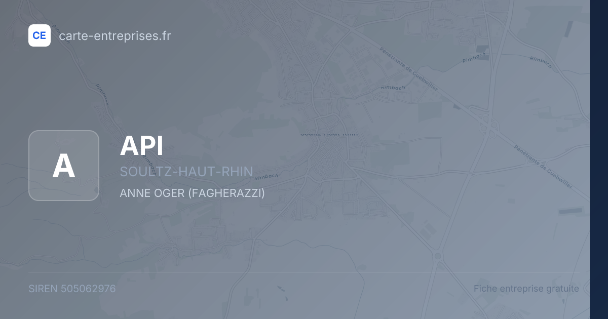 API — 505062976 — fiche entreprise