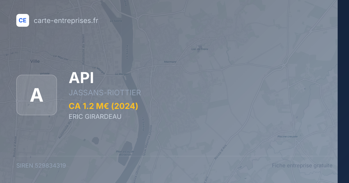 API — 529834319 — fiche entreprise