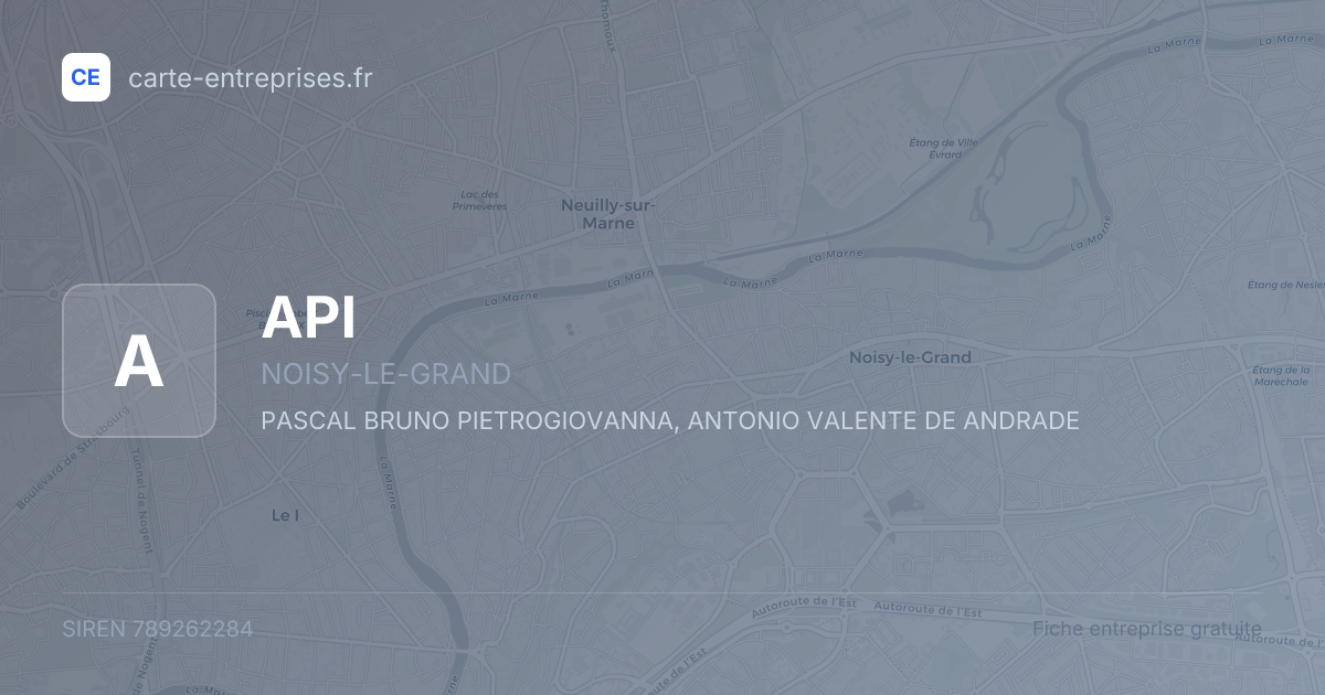 API — 789262284 — fiche entreprise