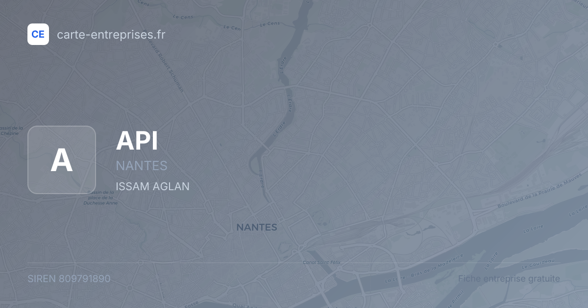 API — 809791890 — fiche entreprise